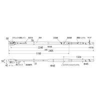 エスコ 800ー2800N・m(1”DR) トルクレンチ(ラチェット式) EA723WD-14 1台（直送品）