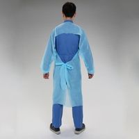 エスコ 127x115cm エプロン(腕付/25枚) EA355A-87 1セット(50枚:25枚×2箱)（直送品）