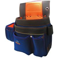 中正機械 MC-19 釘袋 ネイビー 1セット(3個)（直送品）