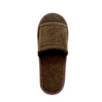 三和 高品質スリッパ 使い捨て　ブラウン(1足個包装) S-15V-1-30 1ケース（30足）（直送品）