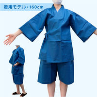 三和 不織布 館内着 ブルー SW-7662B 1ケース(60着)（直送品）