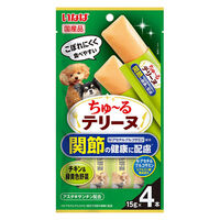 いなば ちゅーる テリーヌ 関節の健康に配慮 チキン＆緑黄色野菜 (15g×4本) 10袋 犬用 おやつ