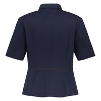 サーヴォ オーバーブラウス 半袖 レディース 制服 事務服 ネイビー 13号 GOBL-2602-K3 1着（直送品）