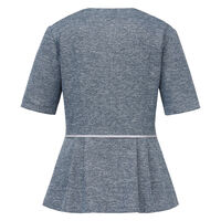 サーヴォ オーバーブラウス 半袖 レディース 制服 事務服 ブルーグレー 19号 GOBL-2605-B7 1着（直送品）