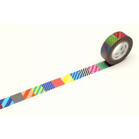 【アウトレット】【Goエシカル】訳あり カモ井加工紙 mt×Kapitza Multistripe MTKAPI04 幅15mm×長さ10m 1個