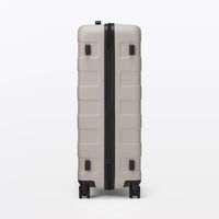 無印良品 バーを自由に調節できる ハードキャリーケース （75Ｌ） グレージュ タテ71.5×ヨコ46×マチ26cm 良品計画