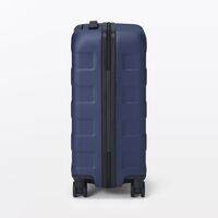 無印良品 バーを自由に調節できる ハードキャリーケース （36Ｌ） ネイビー タテ54×ヨコ37×マチ24cm 良品計画