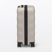 無印良品 バーを自由に調節できる ハードキャリーケース （36Ｌ） グレージュ タテ54×ヨコ37×マチ24cm 良品計画