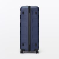 無印良品 バーを自由に調節できる ハードキャリーケース （105Ｌ） ネイビー タテ77×ヨコ52×マチ29cm 良品計画