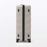 無印良品 バーを自由に調節できる ハードキャリーケース （105Ｌ） グレージュ タテ77×ヨコ52×マチ29cm 良品計画