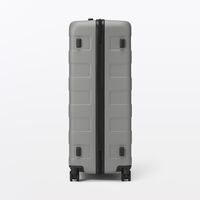 無印良品 バーを自由に調節できる ハードキャリーケース （105Ｌ） グレー タテ77×ヨコ52×マチ29cm 良品計画