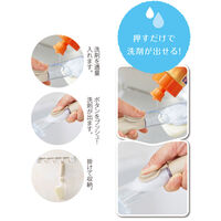 リマーク 洗剤が出る キッチンお掃除スポンジ&ブラシ 清掃 掃除 82004 1個（直送品）