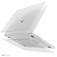 ナカバヤシ MacBook 13.6インチ用 ハードシェルカバー クリア SZC-MBA1301CL 1個