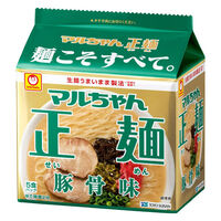 マルちゃん正麺　豚骨味　1セット（1袋(5個)×6）東洋水産 袋麺 ラーメン