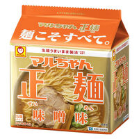 マルちゃん正麺　味噌味　1セット（1袋(5個)×6）東洋水産 袋麺 ラーメン