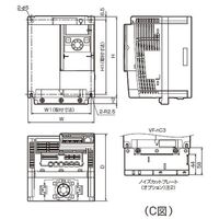 東芝産業機器システム 簡単・小形インバータ VFNC3-2037P 1台（直送品）