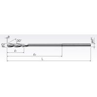 岡崎精工 超硬ソリッドヘリカルリーマ(S軸) CHRM 8.05 1本（直送品）