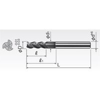 岡崎精工 アルミ用ロングハイヘリエンドミル3枚刃 SAE3L 10 1本（直送品）