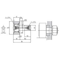 THK カムフォロア CF24UU-AB 1個（直送品）