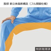 ミドリ安全 通年作業服 男女共用 E/Cスラックス 帯電防止 G343N下 ライトブルー Sサイズ 3112132303 1点（直送品）
