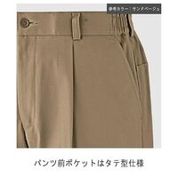 春夏作業服 帯電防止JIS適合 ベルデクセル ワンタックパンツ VES720W下 サンドベージュ Lサイズ 3122136605 1点（直送品）