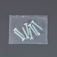 エスコ M12x 15mm 六角頭全ねじボルト(ユニクロ/2本) EA949LA-1215A 1セット(40本:2本×20袋)（直送品）