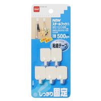 エスコ 0.5kg フック(粘着付/5個) EA638LA-3A 1セット(100個:5個×20パック)（直送品）