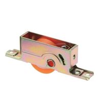 エスコ 30mm 戸車(平型・ウレタン車・鋼板枠) EA986RH-12 1セット(10個)（直送品）