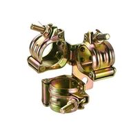 エスコ φ48.6mm ジョイントクランプIII型(三連) EA948TE-43 1セット(3個)（直送品）