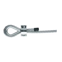 エスコ 2mm ワイヤークランプ(ステンレス製) EA638RA-14 1セット(10個)（直送品）