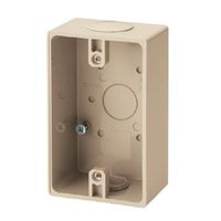 エスコ φ22mm 露出ボックス(VE管用/1方向)ベージュ EA940CS-175 1セット(10個)（直送品）