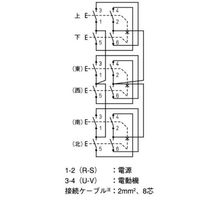 エスコ 6点 押しボタン開閉器(防雨形・ホイスト用) EA940DF-113 1個（直送品）