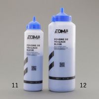 エスコ 400g 粉チョーク(青) EA581AE-11 1セット(10個)（直送品）