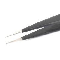 エスコ 0.25x110mm/3C 精密用ピンセット(ステンレス製) EA595AK-163 1セット(10個)（直送品）