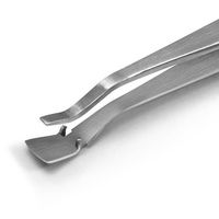 エスコ 120mm/ 37S WAFER用ピンセット(ステンレス製) EA595AK-150 1セット(3個)（直送品）