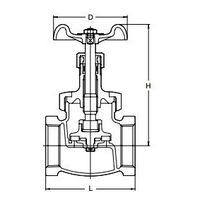 エスコ RC 1 ” グローブバルブ(青銅製) EA470CA-70 1個（直送品）