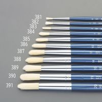 エスコ 18号 丸筆(豚毛) EA109MK-390 1セット(15個:1個×15本)（直送品）