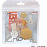 ダンドリビス DANDORI VIS カスタマイズフック＋ (4)合皮 丸 P-CHPLC8-J 6パック（直送品）