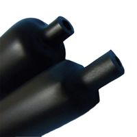 エスコ 69.8x500mm 熱収縮チューブ(黒/2本) EA944B-25 1袋（直送品）