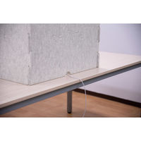 【軒先渡し】リス REMUTE デスクブース 幅685×奥行685×高さ705mm ライトグレー GTEC143 1台（直送品）