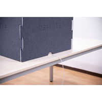 【軒先渡し】リス REMUTE デスクブース 幅685×奥行685×高さ705mm ネイビー GTEC145 1台（直送品）