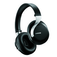 SHURE ワイヤレスノイズキャンセリングオーバーイヤーヘッドホン／ブラック SBH1DYBK1-J 1個（直送品）