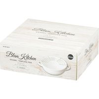 パール金属 両手天ぷら鍋 ブランキッチン ホーロー 天ぷら鍋 20cm IH(100V)対応 揚げ網付き 285447 1個（直送品）