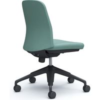 【設置込】オカムラ ライブス エントリーチェア 5本脚 肘なし ツイル 黒×セージ 1脚（直送品）