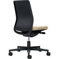 【組立設置込】コクヨ モネット 背メッシュ 肘無 ランバー無 背座ツートン ウレタンキャスター ブラック×ソフトベージュ 1脚（直送品）