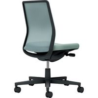 【組立設置込】コクヨ モネット 背メッシュ 肘無 ランバー無 背座同色 ウレタンキャスター ブラック×アッシュターコイズ 1脚（直送品）