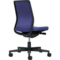 【組立設置込】コクヨ モネット 背メッシュ 肘無 ランバー無 背座同色 ウレタンキャスター ブラック×ディープパープル 1脚（直送品）