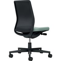 【組立設置込】コクヨ モネット 背メッシュ 肘無 ランバー無 背座ツートン ウレタンキャスター ブラック×アッシュターコイズ 1脚（直送品）
