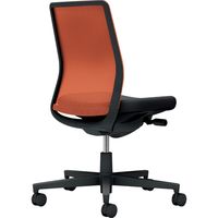 【組立設置込】コクヨ モネット 背メッシュ 肘無 ランバー無 背座ツートン ウレタンキャスター ソフトテラコッタ×ブラック 1脚（直送品）