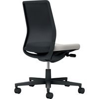 【組立設置込】コクヨ モネット 背メッシュ 肘無 ランバー無 背座ツートン ウレタンキャスター ブラック×ライトグレー 1脚（直送品）